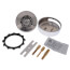 Universal NuFit Push Pull Bathtub Stopper with Grid Strainer, Innovator Overflow Faceplate, w/ all 3 pins (Chrome Plated)