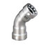 2" MegaPress 304 FKM Stainless Steel 45-Degree Elbow