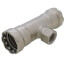 1" x 1" x 1/2" Press x Female MegaPress 304 FKM Stainless Steel Tee (P x P x F)