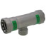 1-1/2" x 1-1/2" x 3/4" Press x Female MegaPress 304 FKM Stainless Steel Tee (P x P x F)