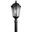 Courtyard 23.75" 1 Light Exterior Post Light w/ Clear Seeded Glass (Textured (Black)