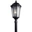 Courtyard 27" 3 Light Exterior Post Light w/ Clear Seeded Glass (Textured (Black)