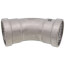 3" MegaPress XL FKM 304 Stainless Steel 45-Degree Elbow