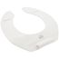 Round Open Front Commercial Plastic Toilet Seat, No Cover, STA-TITE (White)