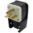 Industrial Grade Angle Plug, 2P, 30A, NEMA 6-30P - Black (250V)