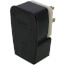Industrial Grade Straight Blade Angle Plug, 50A, 2P, NEMA 6-50P - Black (250V)