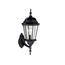 Madison 20" 1 Light Outdoor Wall Light w/ Clear Beveled Glass (Black)