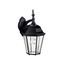 Madison 17" 1 Light Wall Light w/ Clear Beveled Glass (Black)