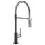 Trinsic Single-Handle Pull-Down Spring Kitchen Faucet w/ Touch2O (Black Stainless), 9659T-KS-DST