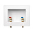 Fire-Rated Washing Machine Outlet Box w/ 1/4 Turn Brass Valves - 1/2" PEX Press (Lead Free)