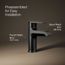 Hint Single Handle Bathroom Faucet (Matte Black), K-37891-4-BL