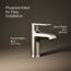 Hint Single Handle Bathroom Faucet (Brushed Nickel), K-37891-4-BN