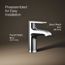 Hint Single Handle Bathroom Faucet (Polished Chrome), K-37891-4-CP