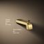 Pitch Wall Mount Tub Spout with Diverter (Moderne Brass)