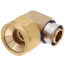 3/4" PEX Press x 3/4" Flare 90-Degree Elbow (Lead Free)