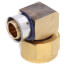 1" PEX Press x 1" Flare 90-Degree Elbow (Lead Free)