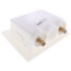 Fire-Rated Washing Machine Outlet Box w/ Water Hammer Arrestors - 1/2" PEX Press (Lead Free)