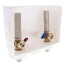 Washing Machine Outlet Box w/ Water Hammer Arrestors - 1/2" PEX Press (Lead Free)