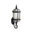 Barrie 21.75" 1 Light Outdoor Wall Light w/ Clear Beveled Glass (Black)