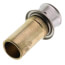 1/2" PEX Press x 1/2" Copper Fitting Adapter w/ Attached Sleeve (Lead Free Bronze)