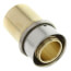 1" PEX Press x 1" Copper Fitting Adapter w/ Attached Sleeve (Lead Free Bronze)