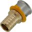 1/2" PEX Press x 1/2" Polybutylene Adapter w/ Sleeve (Lead Free)