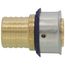  3/4" PEX Press x 3/4" Polybutylene Adapter w/ Sleeve (Lead Free)