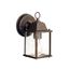 Barrie 8.5" 1 Light Outdoor Wall Light w/ Clear Beveled Glass (Tannery Bronze)