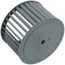 Blower Wheel Kit w/ Coupling and Augmentor (6-1/2" OD x 3-3/4" W, 1/2" Bore) for 702CRD, 702Gas, 702G/O