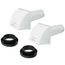 5" Weatherhoods w/ Wall Sleeve & Duct Collar (Pack of 2)