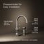Artifacts 1-Handle Swing Spout Kitchen Faucet with Spray (Stainless Steel), K-99262-VS