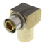1/2" PEX Press x 1/2" Female Sweat or 3/4" Copper Fitting 90° Elbow w/ Attached Sleeve (Zero Lead Bronze)