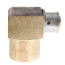 1/2" PEX Press x 3/4" Female Copper Sweat 90° Elbow w/ Attached Sleeve (Zero Lead Bronze)