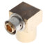 1/2" PEX Press x 3/4" Female Copper Sweat 90° Elbow w/ Attached Sleeve (Zero Lead Bronze)