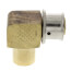 1/2" PEX Press x 1/2" Copper Fitting 90° Elbow w/ Attached Sleeve (Zero Lead Bronze)