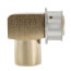 3/4" PEX Press x 1/2" Female Sweat or 3/4" Copper Fitting 90° Elbow w/ Attached Sleeve (Zero Lead Bronze)