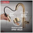 Trinsic Single Handle Pull-Down Bar/Prep Faucet (Champagne Bronze), 9959-CZ-DST