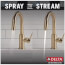 Trinsic Single Handle Pull-Down Bar/Prep Faucet (Champagne Bronze), 9959-CZ-DST