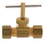 106-C, 1/4" OD Compression Straight Needle Valve (Lead Free)