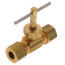 106-C, 1/4" OD Compression Straight Needle Valve (Lead Free)
