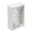 Surface-mount Back Box, Single-Gang, 1.45" Box Depth (White)