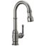 Broderick Single Handle Pull-Down Bar/Prep Faucet, 1.8 GPM (Black Stainless), 9990-KS-DST