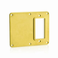 1, GFCI/Decora Receptacle Coverplate, 1, Blank Coverplate (Yellow)