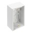 Surface-mount Back Box, Single-Gang, 1.89" Box Depth (White)