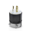 Locking Plug, 20A, 125/250V Industrial Grade (Black) & White