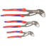 3 Piece Cobra High-Tech Water Pump Pliers Set w/ Comfort Grip Handle (7-1/4", 10", 12")