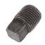 1/8" Black Steel Square Head Solid Pipe Plug