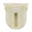Fluorescent Lampholder, Dedicated T8, 16mm Lamp Center, Small Bi-pin, 660w-600v Snap-in (White)