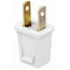 10A Polarized Plug, Non-grounding (White)