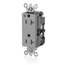 Decora Plus Duplex Receptacle Extra Heavy-Duty Hospital, Tamper Proof 20A 125V NEMA 5-20R (Gray)